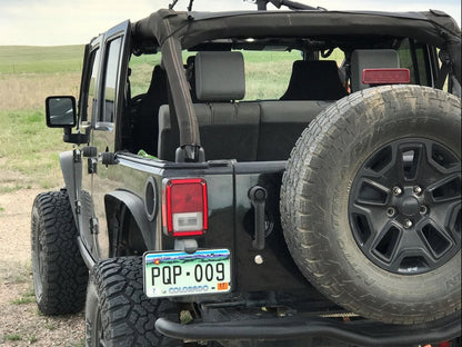 RedRock Rock Crawler Rear Bumper; Textured Black (07-18 Jeep Wrangler JK)