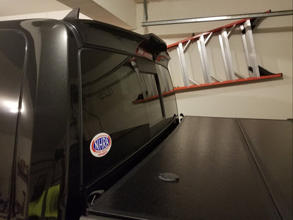 RedRock Rear Truck Cab Spoiler; Matte Black (09-18 RAM 1500)