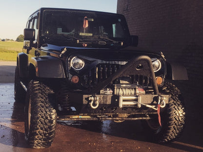 RedRock Mid-Width Winch Front Bumper with Stinger (07-18 Jeep Wrangler JK)