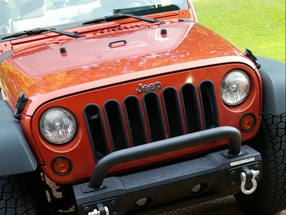RedRock Turn Signal Bezels; Black (07-18 Jeep Wrangler JK)