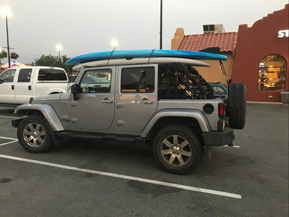 RedRock Cargo Wrap Around Net; Three Piece (07-18 Jeep Wrangler JK 4-Door)