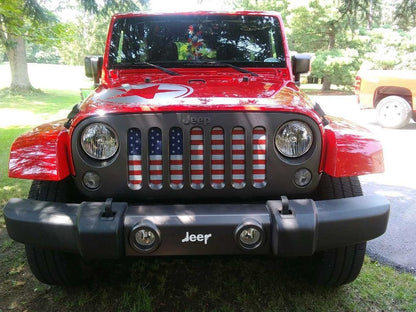 RedRock Mesh Grille Insert; Old Glory (07-18 Jeep Wrangler JK)