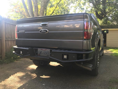 RedRock Tubular Off-Road Rear Bumper with LED Fog Lights (06-14 F-150)