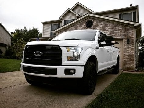 RedRock Upper Replacement Grille; Gloss Black (15-17 F-150, Excluding Raptor)