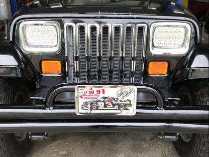 RedRock Grille Inserts; Chrome (87-95 Jeep Wrangler YJ)