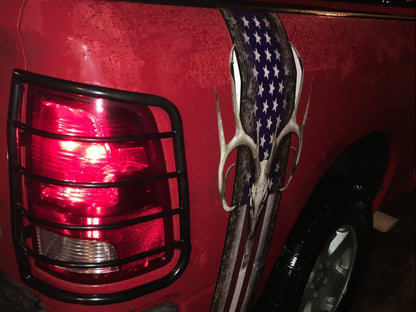 RedRock Tail Light Guards; Black (09-18 RAM 1500)