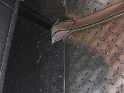 RedRock All-Weather Floor Mat Set with One-Piece Rear Mat; Black (Universal; Some Adaptation May Be Required)