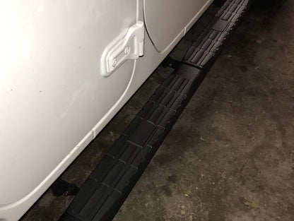 RedRock Pinnacle Oval Bent End Side Step Bars; Textured Black (18-25 Jeep Wrangler JL 4-Door)