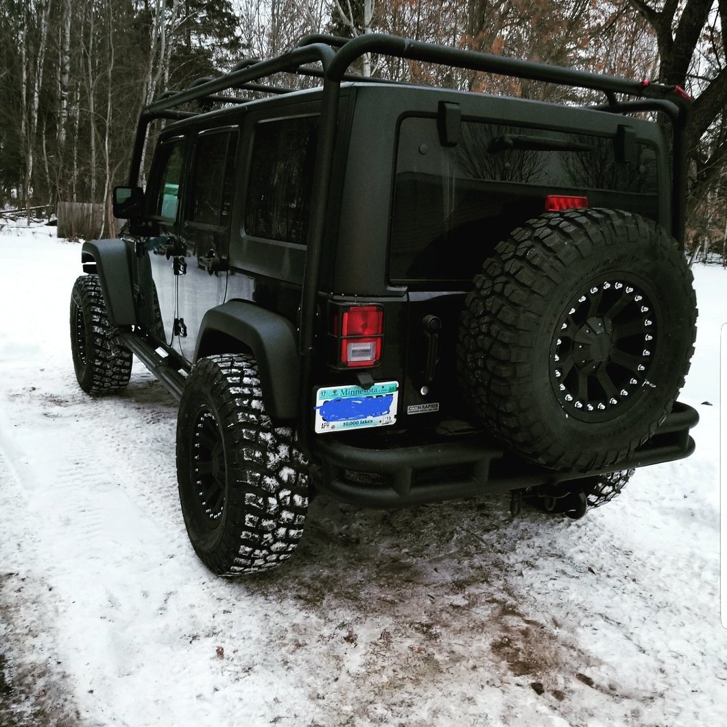 RedRock 1.50-Inch Wheel Spacers; Black; 5x5 (07-18 Jeep Wrangler JK)