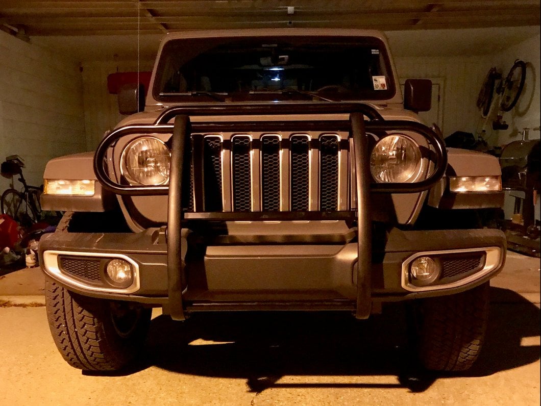 RedRock Grille Guard; Gloss Black (18-25 Jeep Wrangler JL)