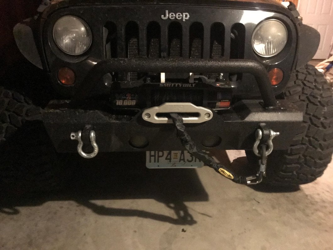 RedRock Attack Stubby Winch Front Bumper (07-18 Jeep Wrangler JK)