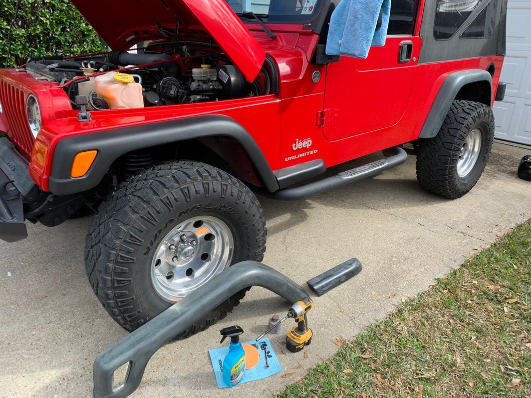 RedRock 6-Piece Replacement Style Fender Flares (97-06 Jeep Wrangler TJ)