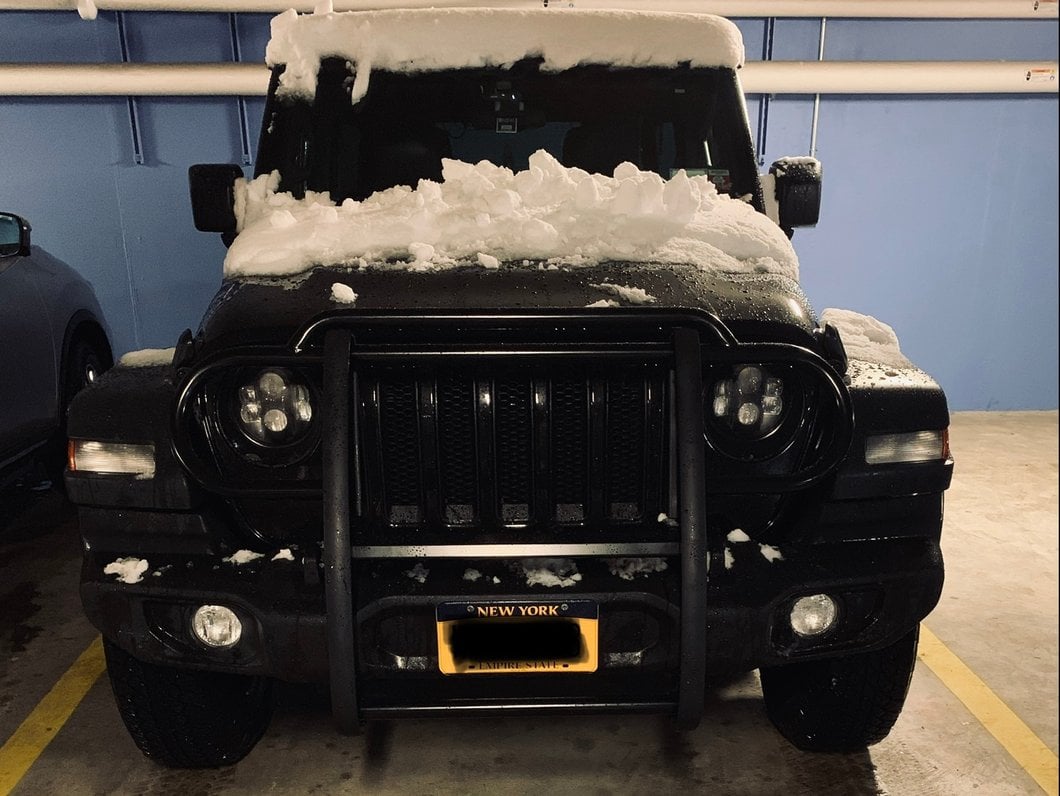 RedRock Grille Guard; Gloss Black (18-25 Jeep Wrangler JL)