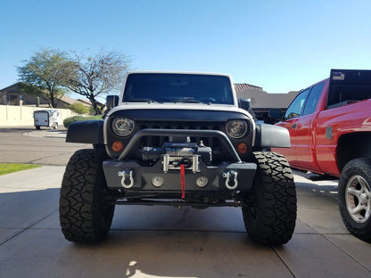 RedRock Attack Stubby Winch Front Bumper (07-18 Jeep Wrangler JK)