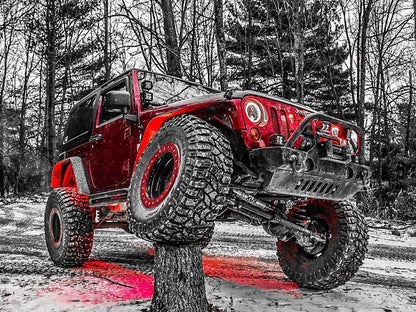 RedRock Rocker Guards; Textured Black (07-18 Jeep Wrangler JK 2-Door)