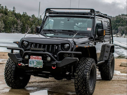 RedRock Rock Crawler Full Width Winch Front Bumper (07-18 Jeep Wrangler JK)