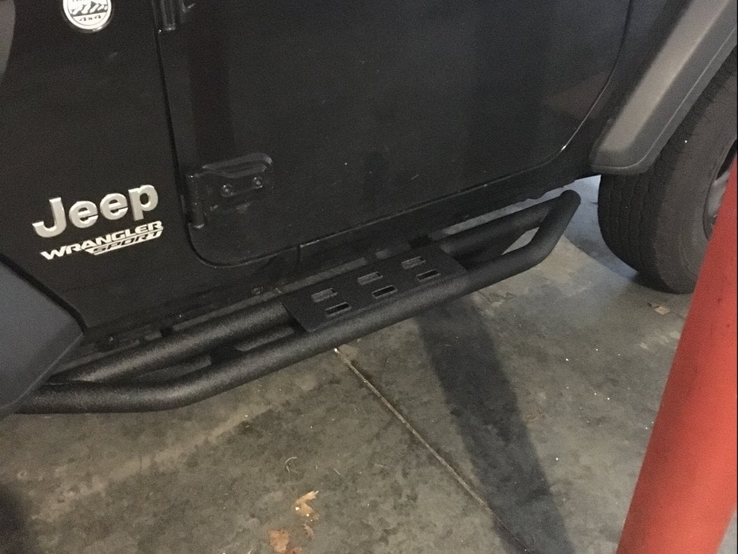 RedRock Side Armor; Textured Black (18-25 Jeep Wrangler JL 2-Door)
