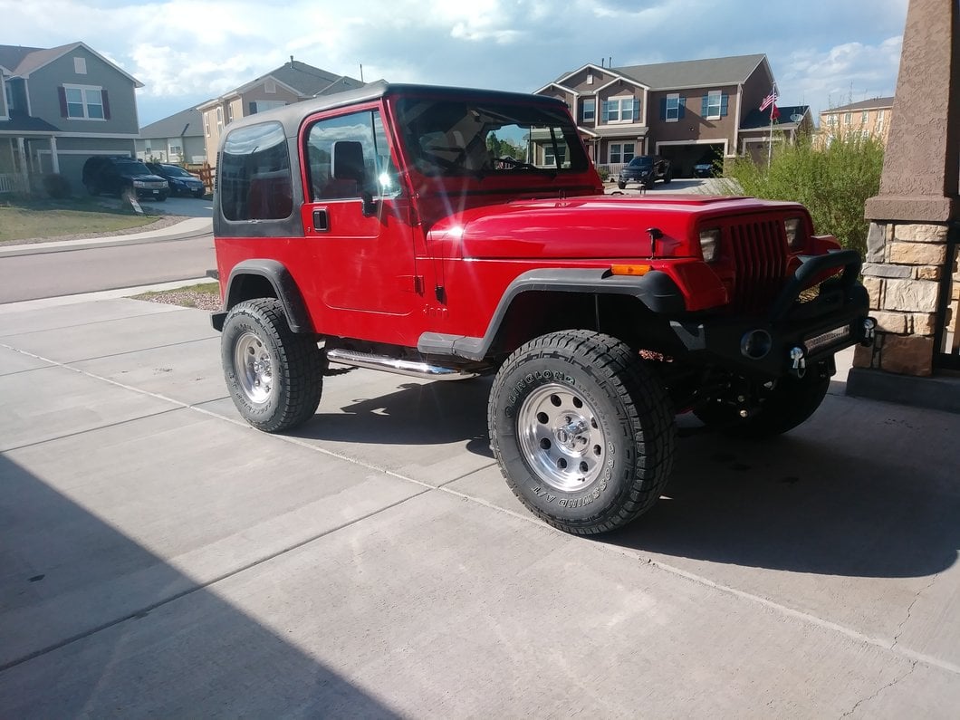 RedRock 3-Inch Round Side Step Bars; Stainless Steel (87-06 Jeep Wrangler YJ & TJ, Excluding Unlimited)