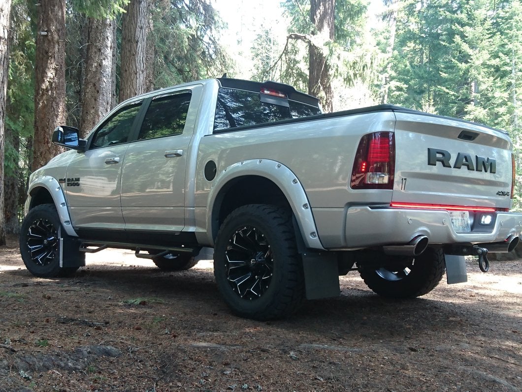 RedRock Rear Truck Cab Spoiler; Matte Black (09-18 RAM 1500)