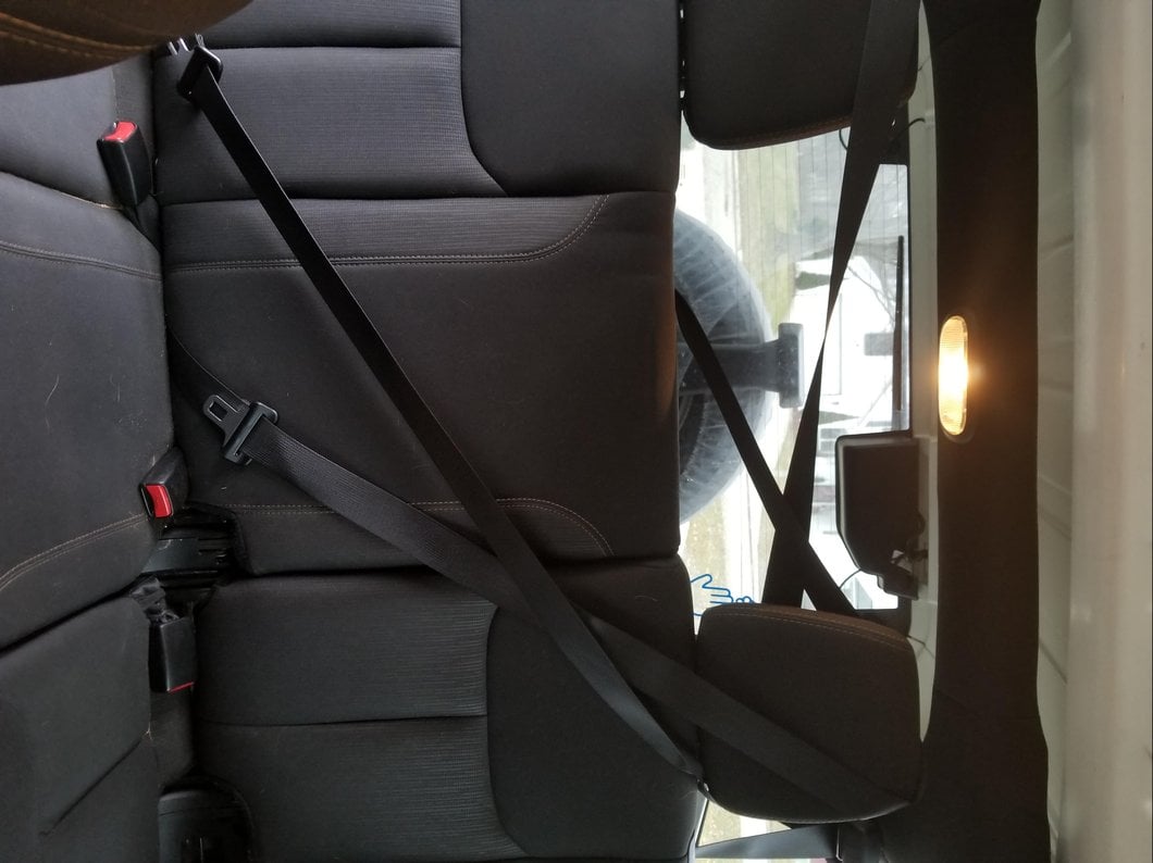 RedRock Rear Pet Barrier Net; Black (07-18 Jeep Wrangler JK 4-Door)