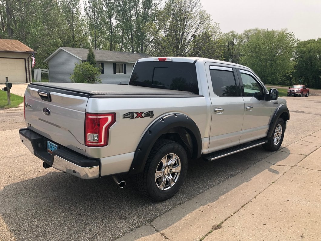 RedRock Rugged Look Body Side Moldings; Matte Black (09-20 F-150 SuperCrew)