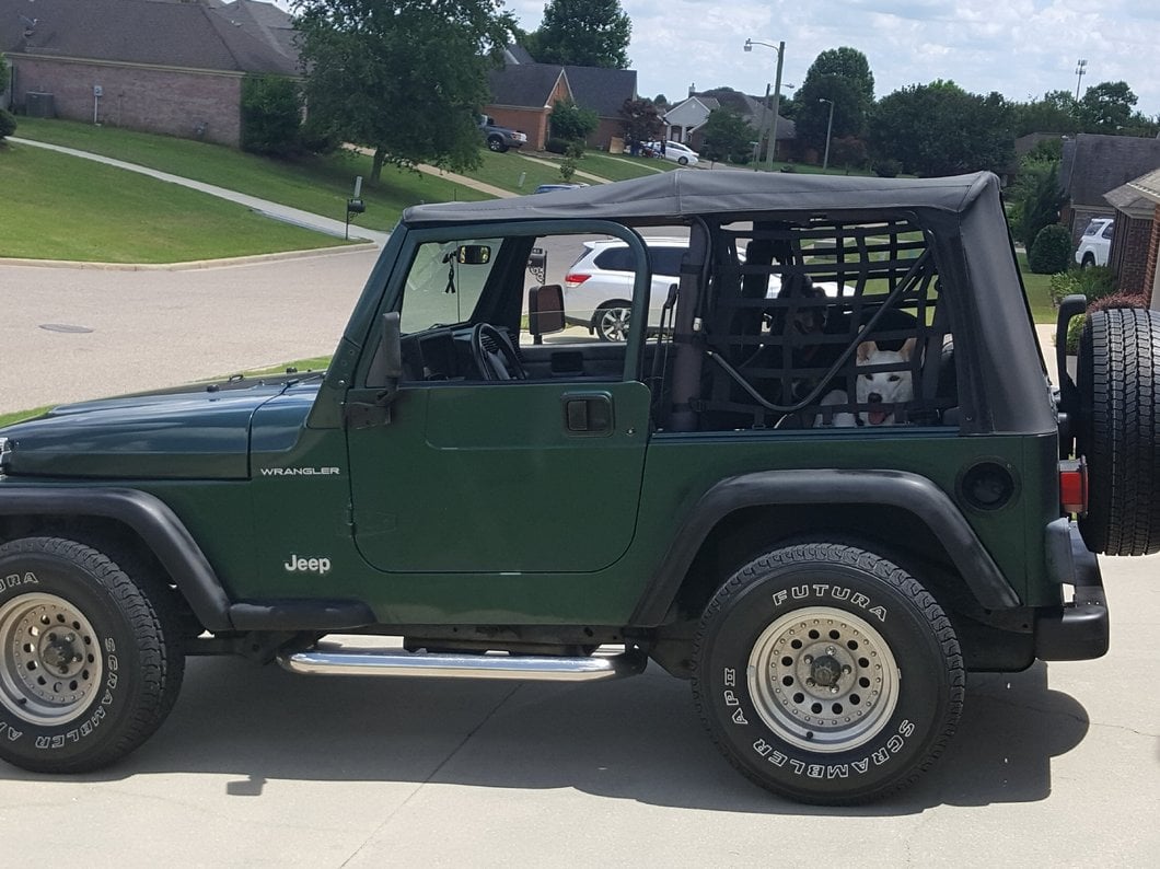 RedRock Cargo Wrap Around Net; One Piece (92-06 Jeep Wrangler YJ & TJ)