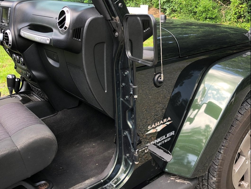 RedRock Foot Pegs; Textured Black (07-18 Jeep Wrangler JK)