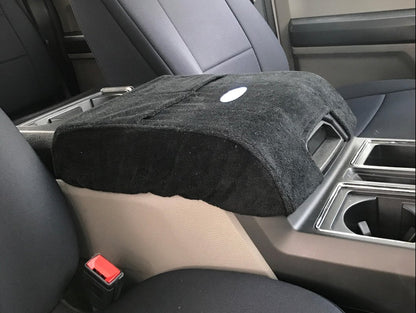 RedRock Center Console Cover with Ford Oval Logo (15-20 F-150 w/ Front Bucket Seats)