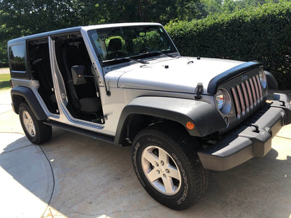 RedRock HD Straight Rocker Steps; Textured Black (07-18 Jeep Wrangler JK 4-Door)