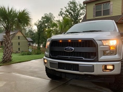 RedRock Baja Lower Grille Insert; Charcoal (15-17 F-150, Excluding Raptor)