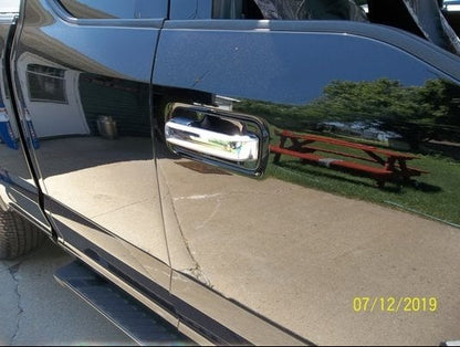 RedRock Door Handle Covers without Passenger Keyhole; Handle Covers Only; Chrome (15-20 F-150 SuperCrew)