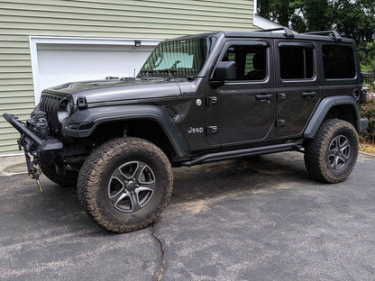 RedRock Rocker Guards; Textured Black (18-25 Jeep Wrangler JL 4-Door)