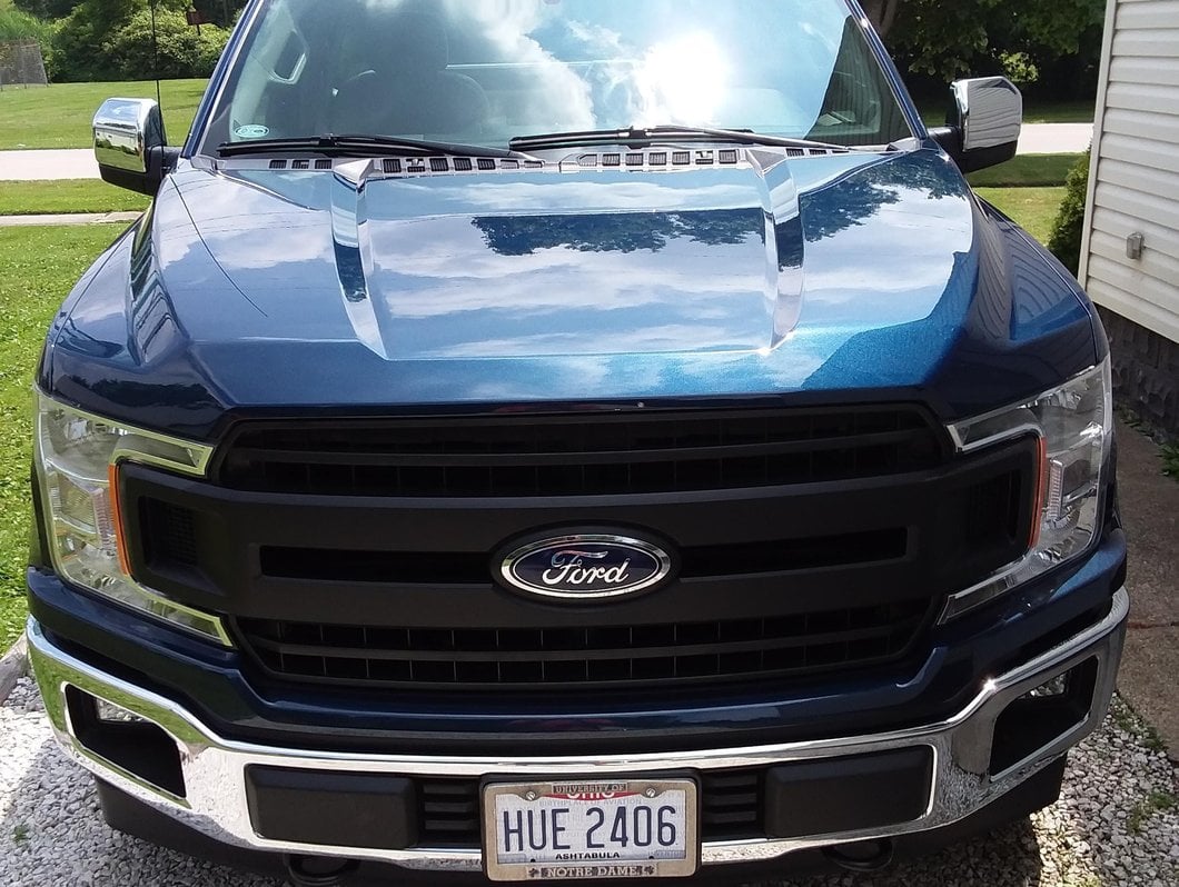 RedRock Top Half Mirror Covers for Standard Mirrors; Chrome (15-20 F-150)