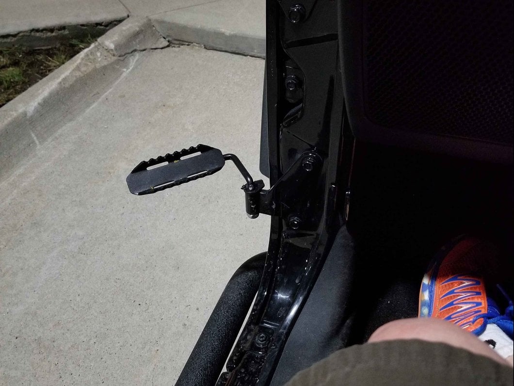 RedRock Foot Pegs; Textured Black (07-18 Jeep Wrangler JK)