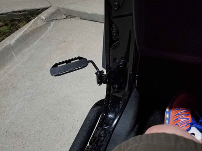 RedRock Foot Pegs; Textured Black (07-18 Jeep Wrangler JK)