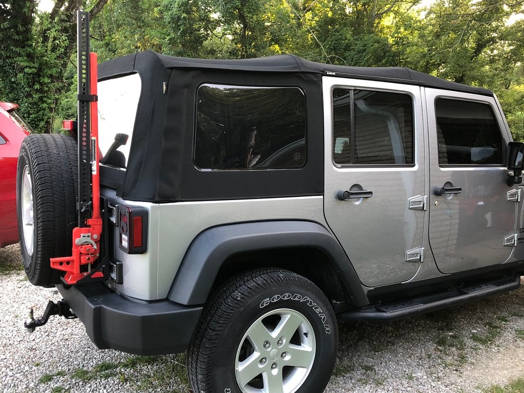 RedRock Hi-Lift Jack Tailgate Mounting Bracket (07-18 Jeep Wrangler JK)