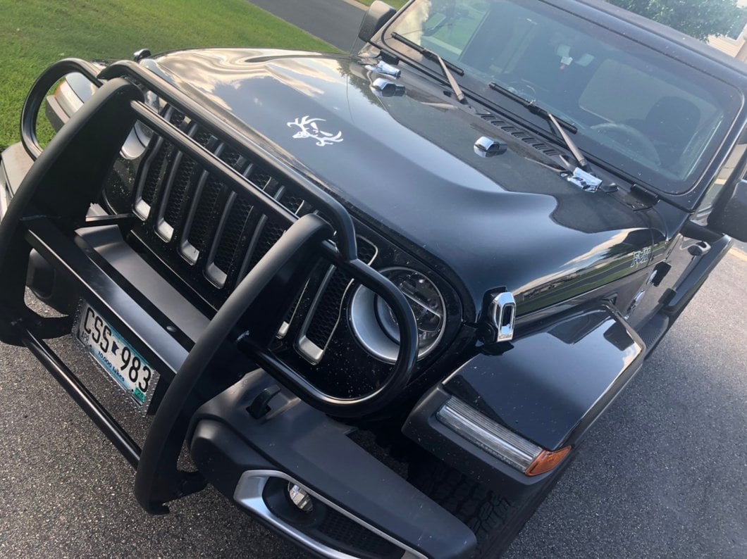 RedRock Grille Guard; Gloss Black (18-25 Jeep Wrangler JL)