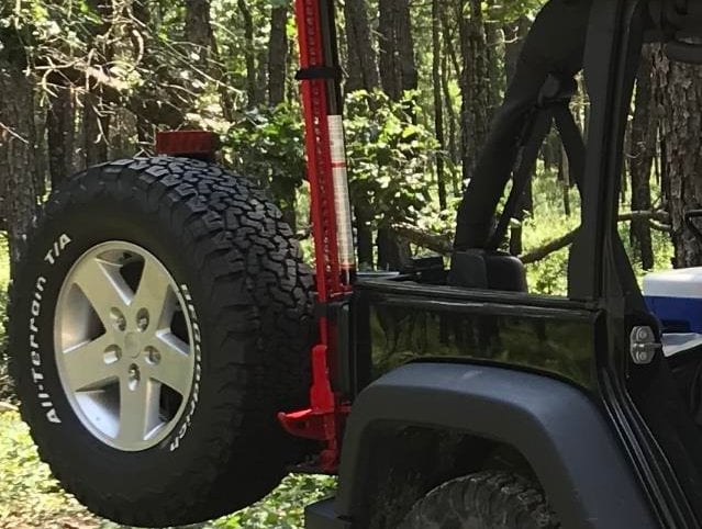 RedRock Hi-Lift Jack Tailgate Mounting Bracket (07-18 Jeep Wrangler JK)