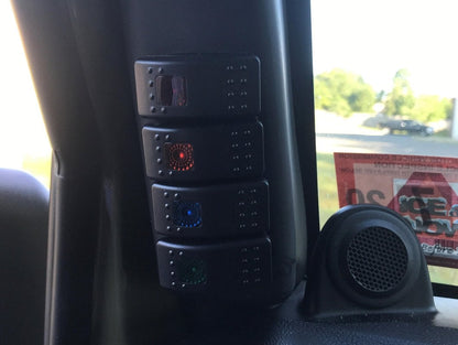 RedRock A-Pillar Switch Panel with Switches (07-18 Jeep Wrangler JK)