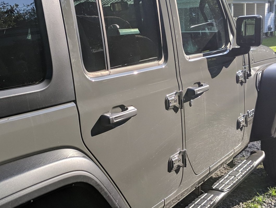 RedRock Pinnacle Oval Bent End Side Step Bars; Fine Textured Black (18-25 Jeep Wrangler JL 4-Door)