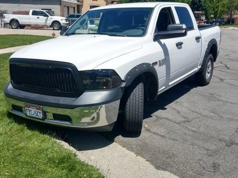 RedRock Baja Upper Replacement Grille with LED Lighting; Charcoal (13-18 RAM 1500, Excluding Rebel)