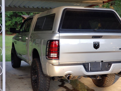 RedRock Tail Light Guards; Black (09-18 RAM 1500)