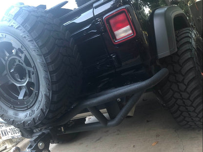 RedRock Rock Crawler Rear Bumper; Textured Black (18-25 Jeep Wrangler JL)