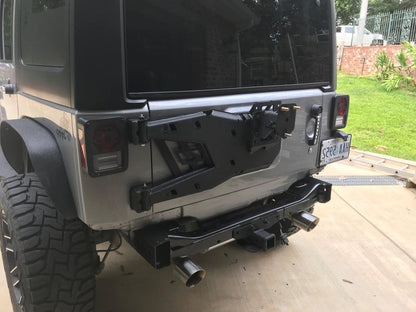 RedRock Hitch; Textured Black (07-25 Jeep Wrangler JK & JL)