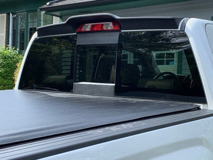 RedRock Rear Truck Cab Spoiler; Matte Black (14-18 Sierra 1500 Double Cab, Crew Cab)