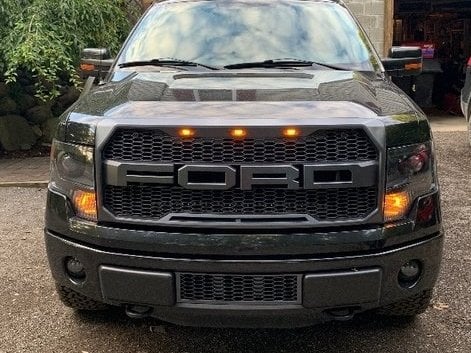 RedRock Baja Lower Grille Insert; Charcoal (09-14 F-150, Excluding Raptor, Harley Davidson & 2011 Limited)