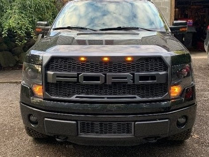 RedRock Baja Lower Grille Insert; Charcoal (09-14 F-150, Excluding Raptor, Harley Davidson & 2011 Limited)