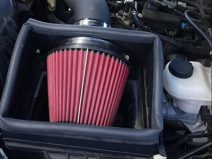 RedRock Cold Air Intake; Black Wrinkle (15-20 5.0L F-150)