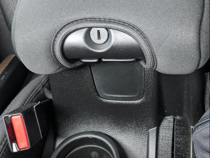 RedRock Neoprene Center Console Cover; Black (11-18 Jeep Wrangler JK)