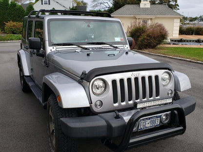 RedRock Wire Mesh Grille Insert; Black (07-18 Jeep Wrangler JK)